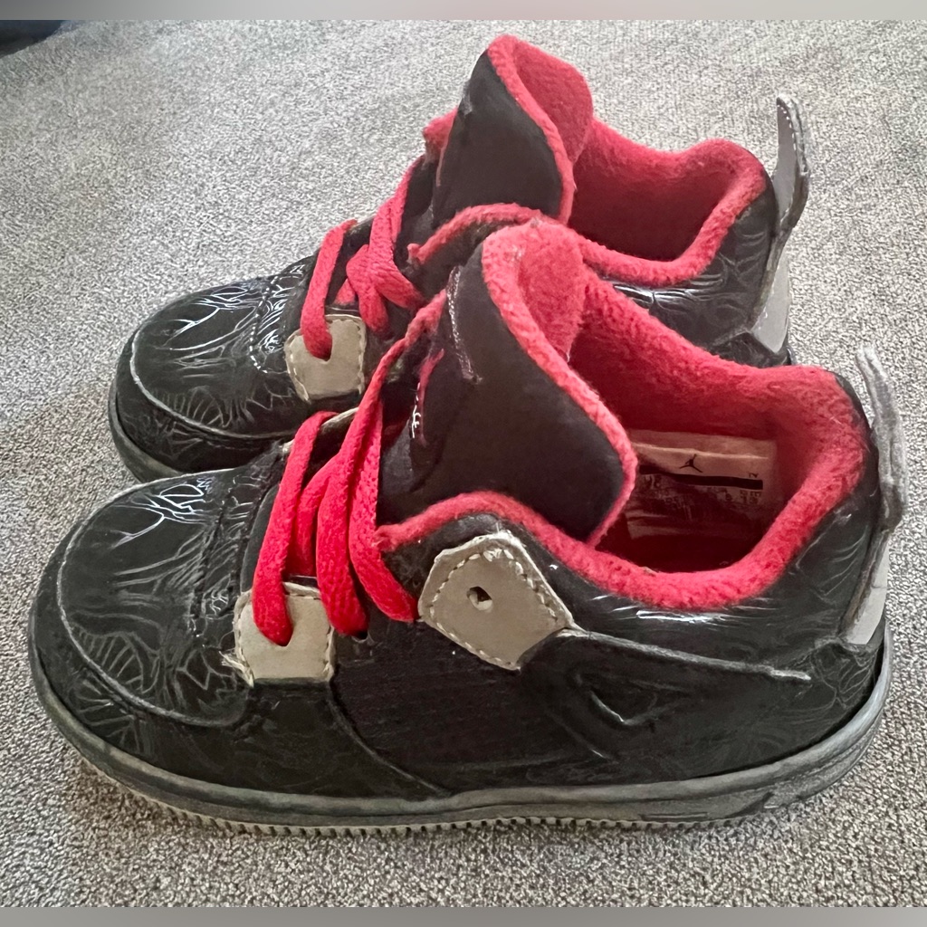 Air Jordan Fusion 4 Premier Low Black Laser  Kids  7c